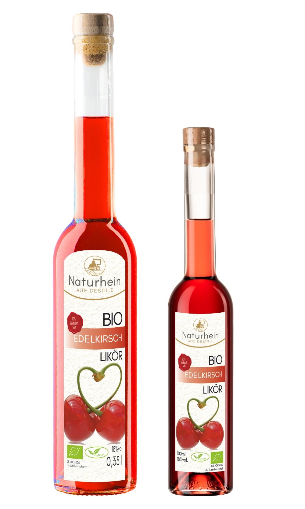 Bio Edel-Kirsch-Likör – aus sonnengereiften Kirschen mit 20 % Bio Kirschsaft