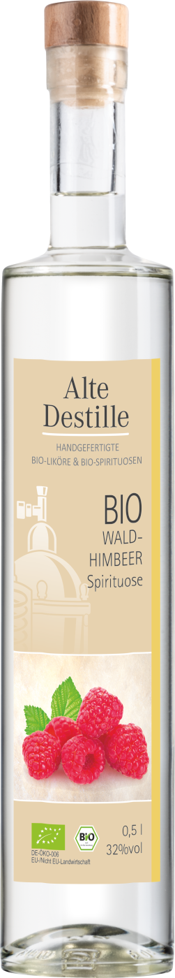 Bio Himbeer Spirituose fruchtig aromatisch, lange gelagert