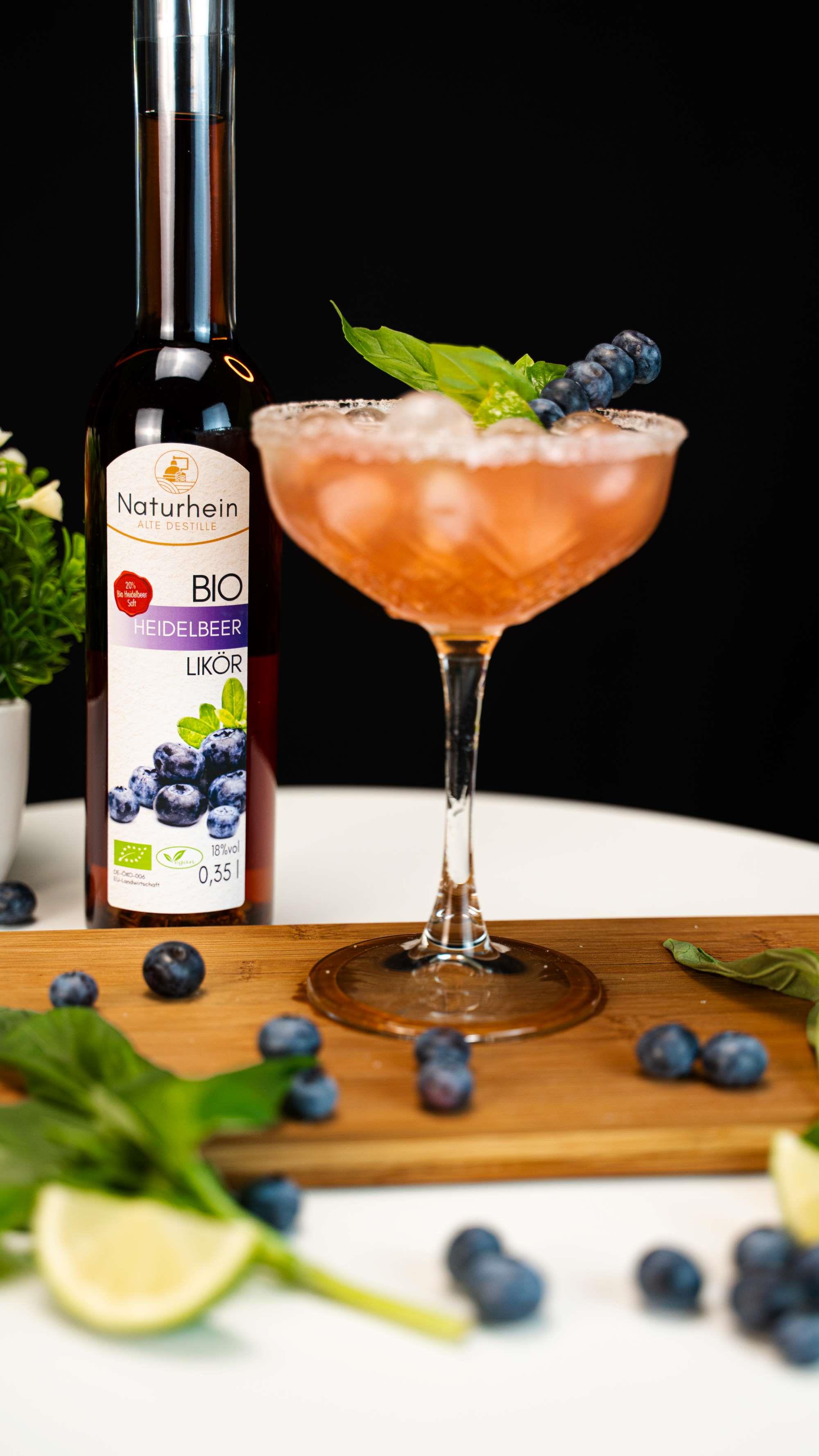 BIO Heidelbeer Likör, 0.1 l, 18 vol%