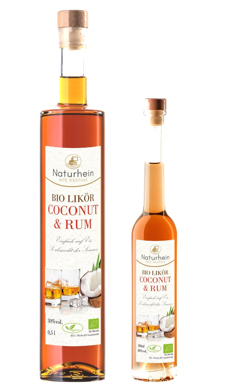 Bio Rum Kokos Likör cremig aromatisch tropisch