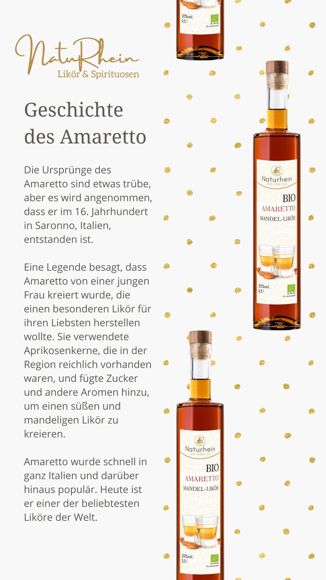 Bio Amaretto Likör: intensive Bittermandel-Note, pur & in Cocktails