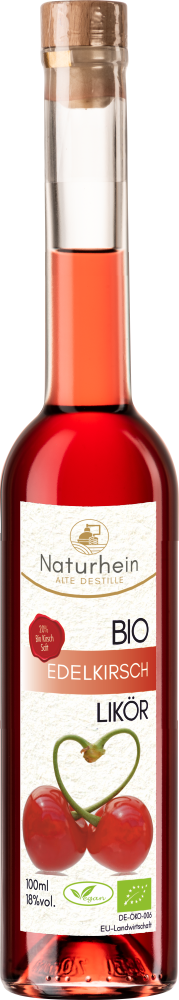 Bio Kirsch Likoer. Mit 20% Bio Kirschsaft