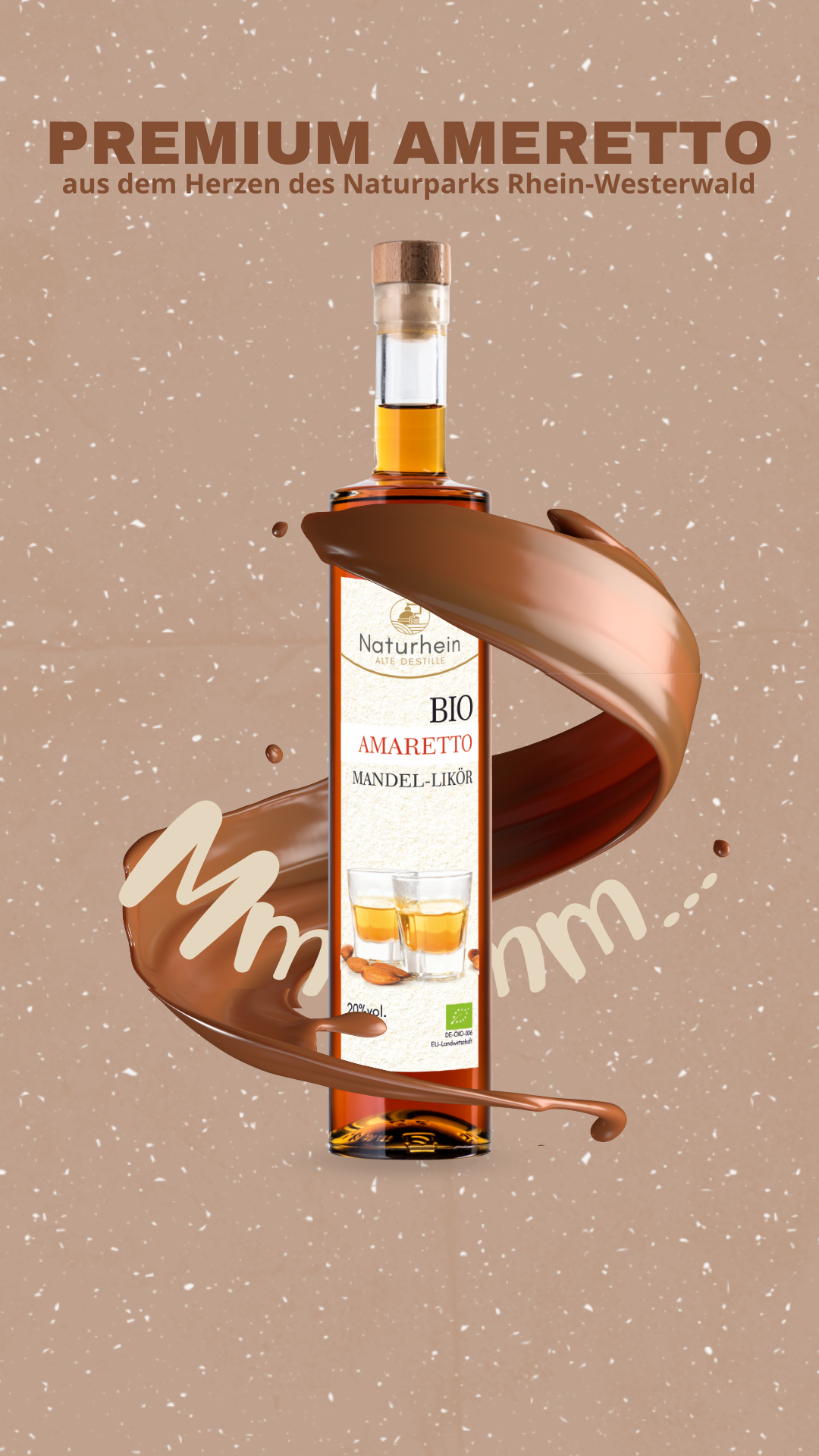 Bio Amaretto Likör: intensive Bittermandel-Note, pur & in Cocktails